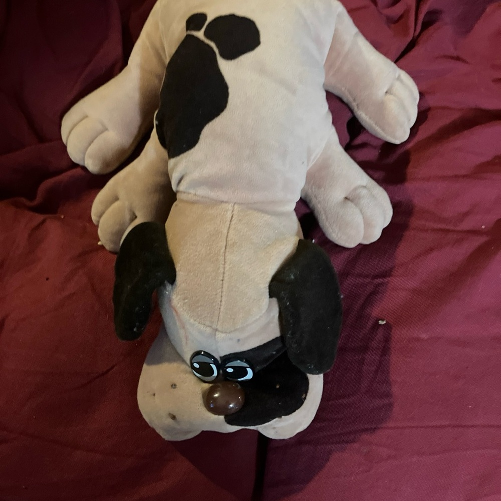 Pound puppies brown on brown spotted puppy 90s toys collectibles vintage